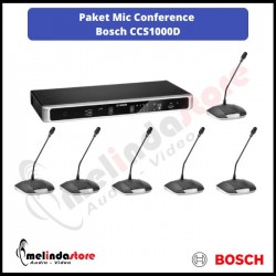 Paket Mic Conference System Kabel Bosch CCS1000D | 6 Mic | 1 Chairman 5 Delegate